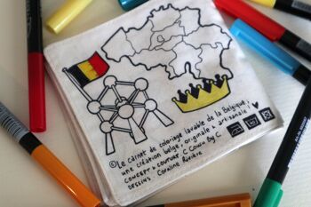 Carnet de coloriage lavable de la Belgique 11