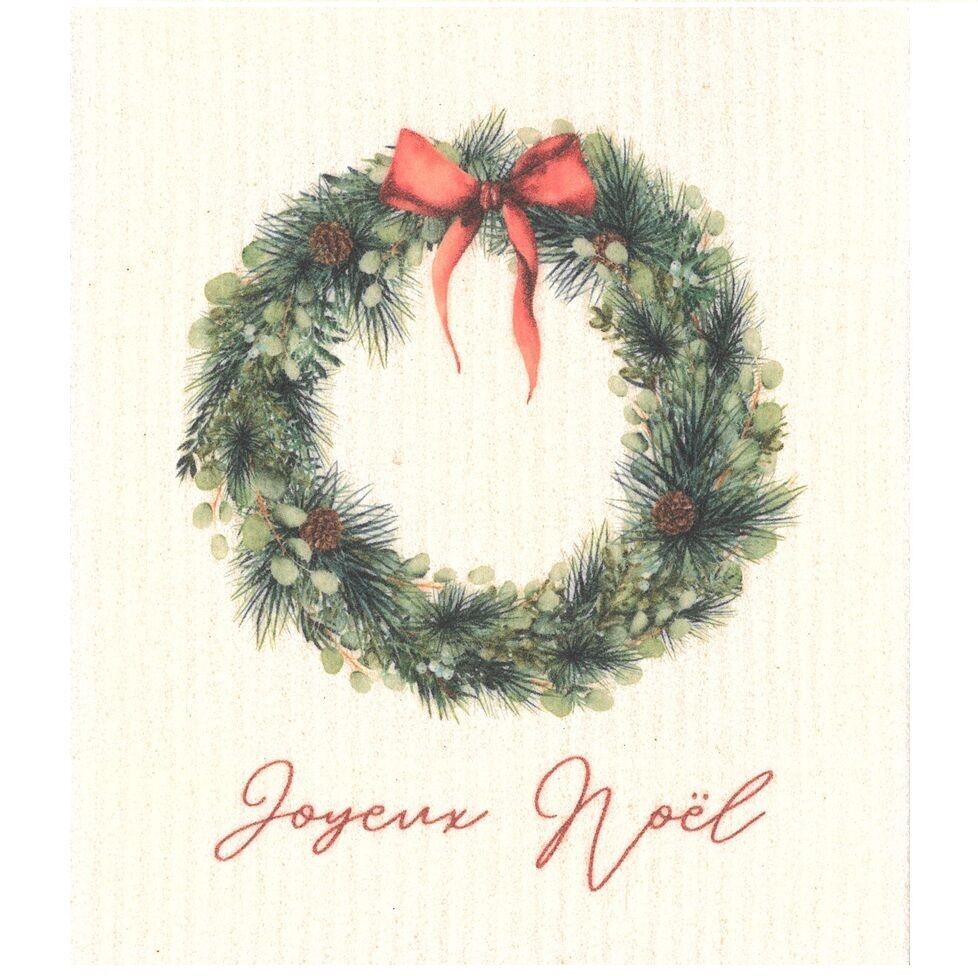 Christmas Dishcloth Joyeux nöel