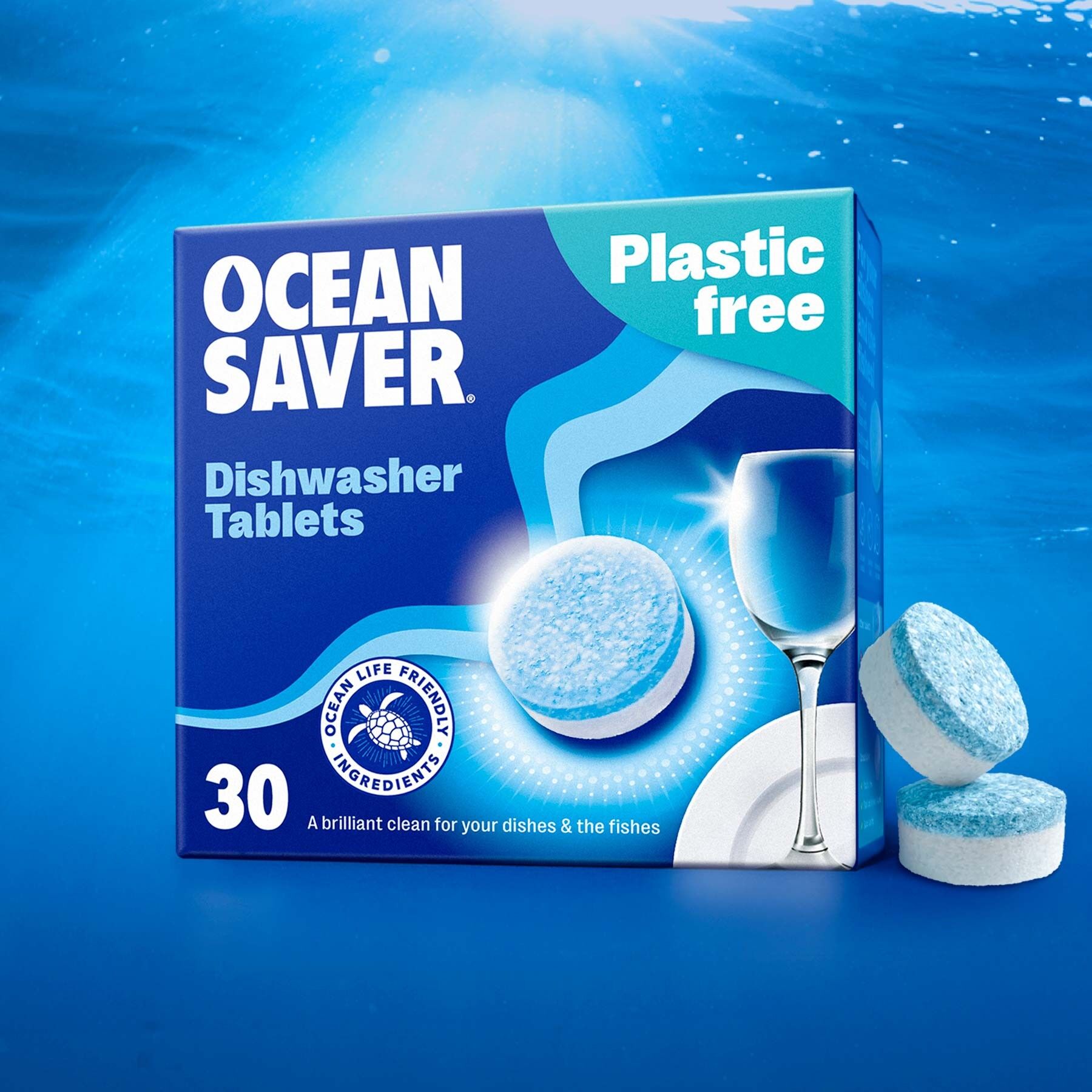 OceanSaver Plastic Free Eco Dishwasher Tablets x 8