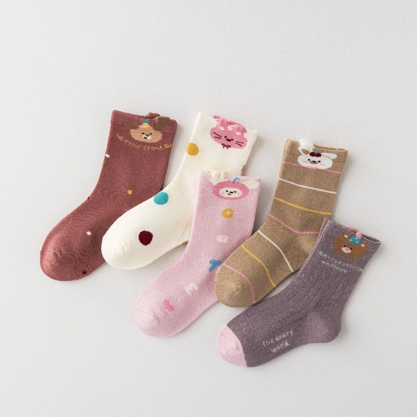 Pack of 5 Party Animal Socks I Baby and Child
