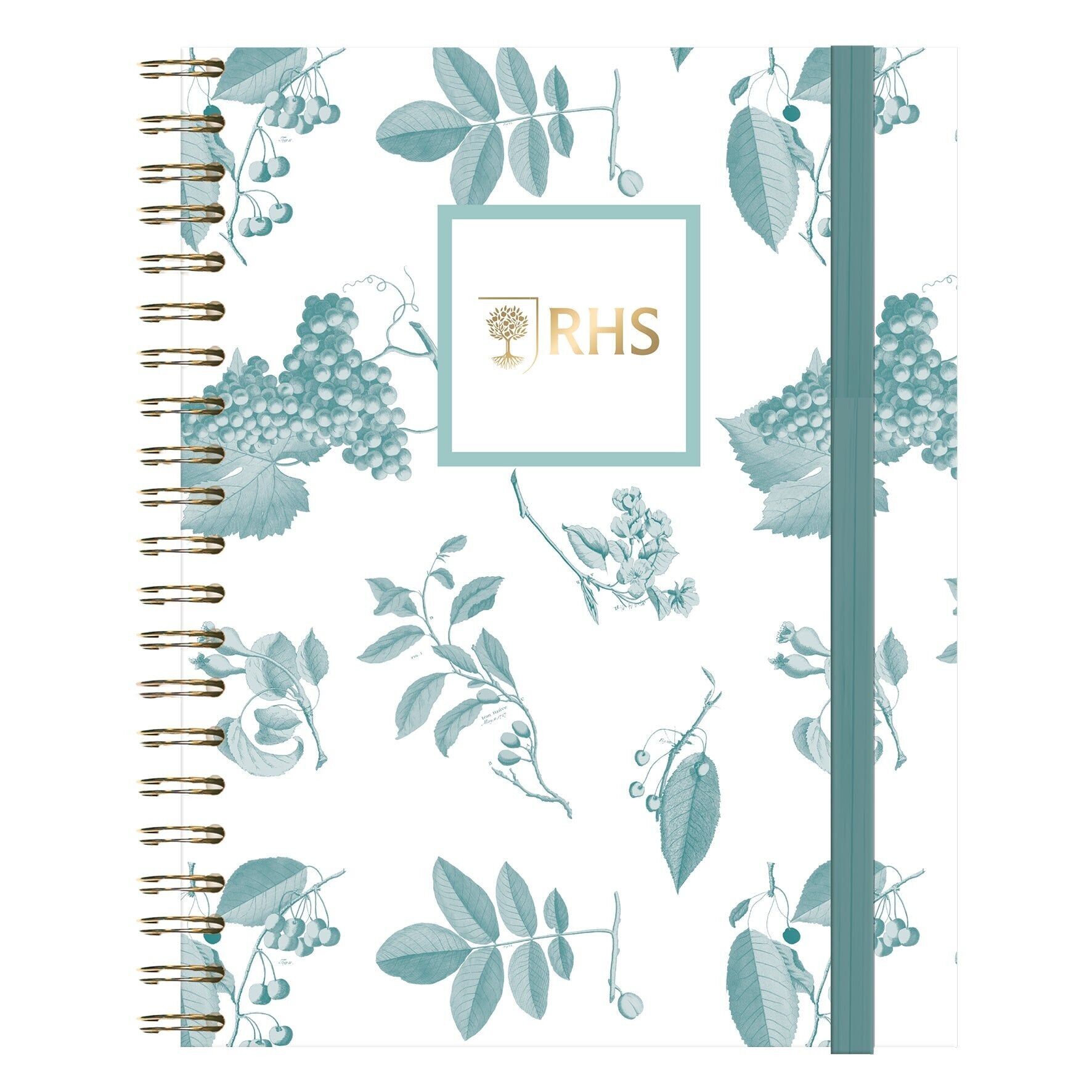 RHS Spiral Notebook, Chinoiserie, 190 Pages, 80gsm Paper, Writing Pad, For College, School Home, Office Supplies, Lined Notepad, Bullet Journal, Sketchbook, Diary, Composition Book, Pocket Size