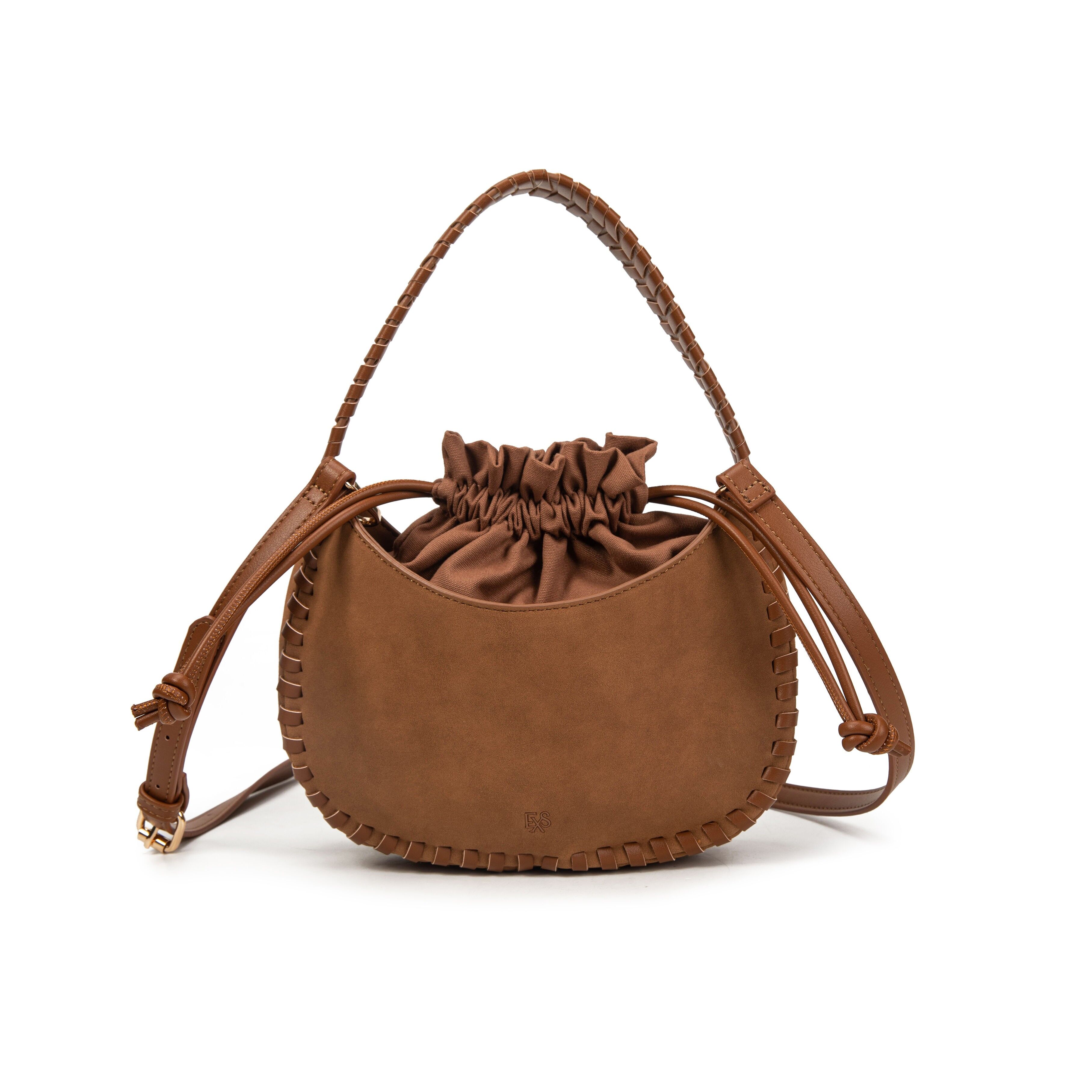 Sac porté main ou bandoulière Violette marron Excess Paris