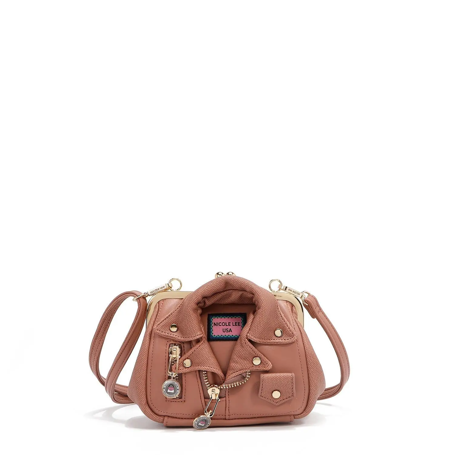 Buy wholesale MINI CHIC MOTORCYCLE SHOULDER BAG (PINK)