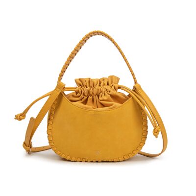 Borsa a mano o a tracolla gialla Violette Excess Paris