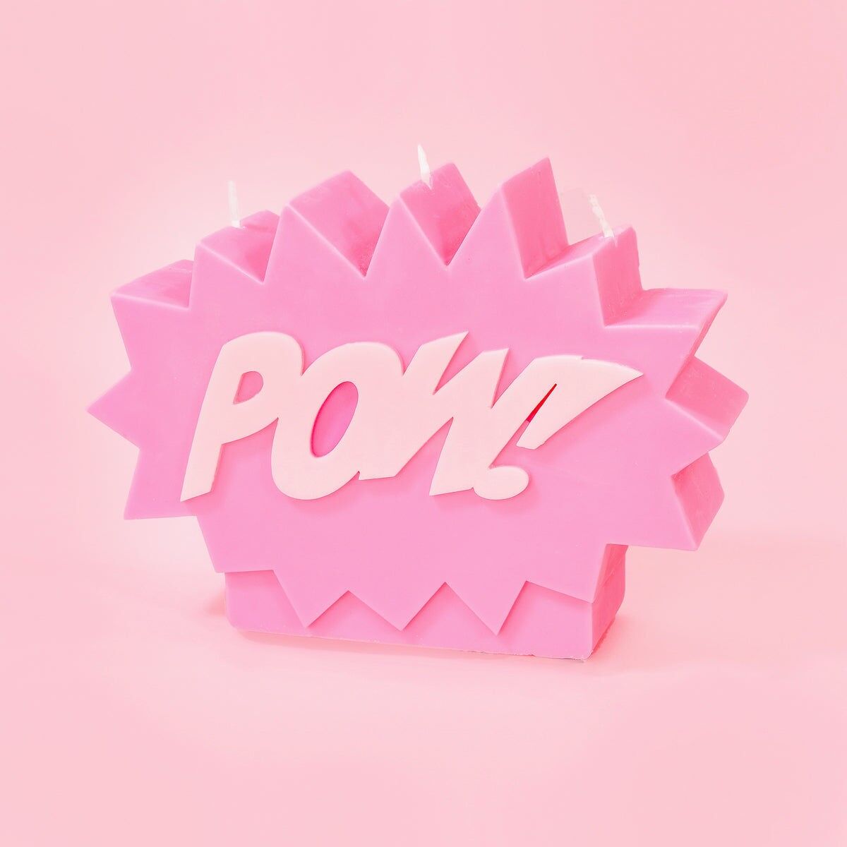 PENG!Rote und rosa Cartoon-Stumpenkerze