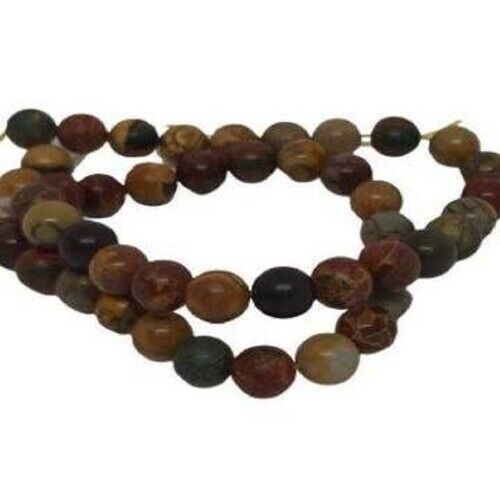 Pierre précieuse (ROUGE) JASPE PICASSO (8MM)