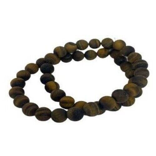 Pierre précieuse œil de tigre mat (8 mm)