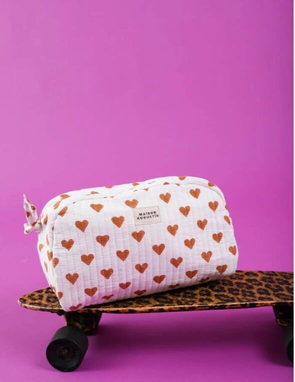 Trousse de toilette Love Cannelle