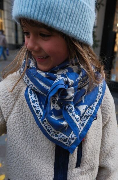 Foulard Adulte Teckel Blue