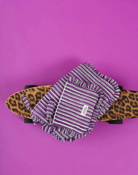 Petite Pochette Stripe Purple