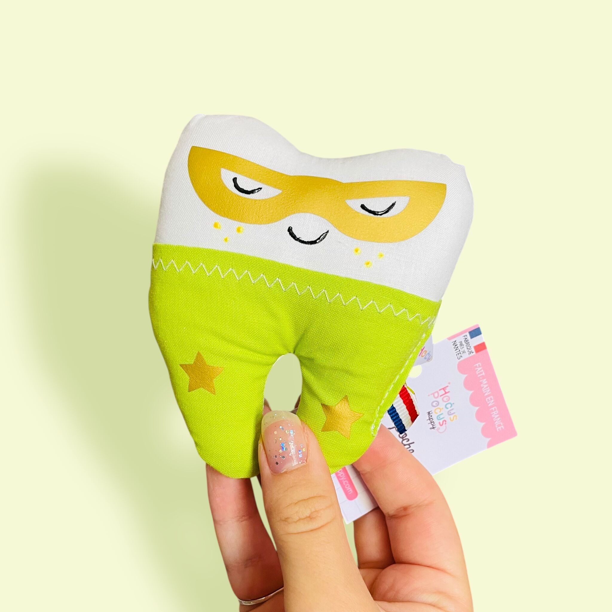 Zahnfee-Passage-Milchzahndose – Superheld – Hergestellt in Frankreich