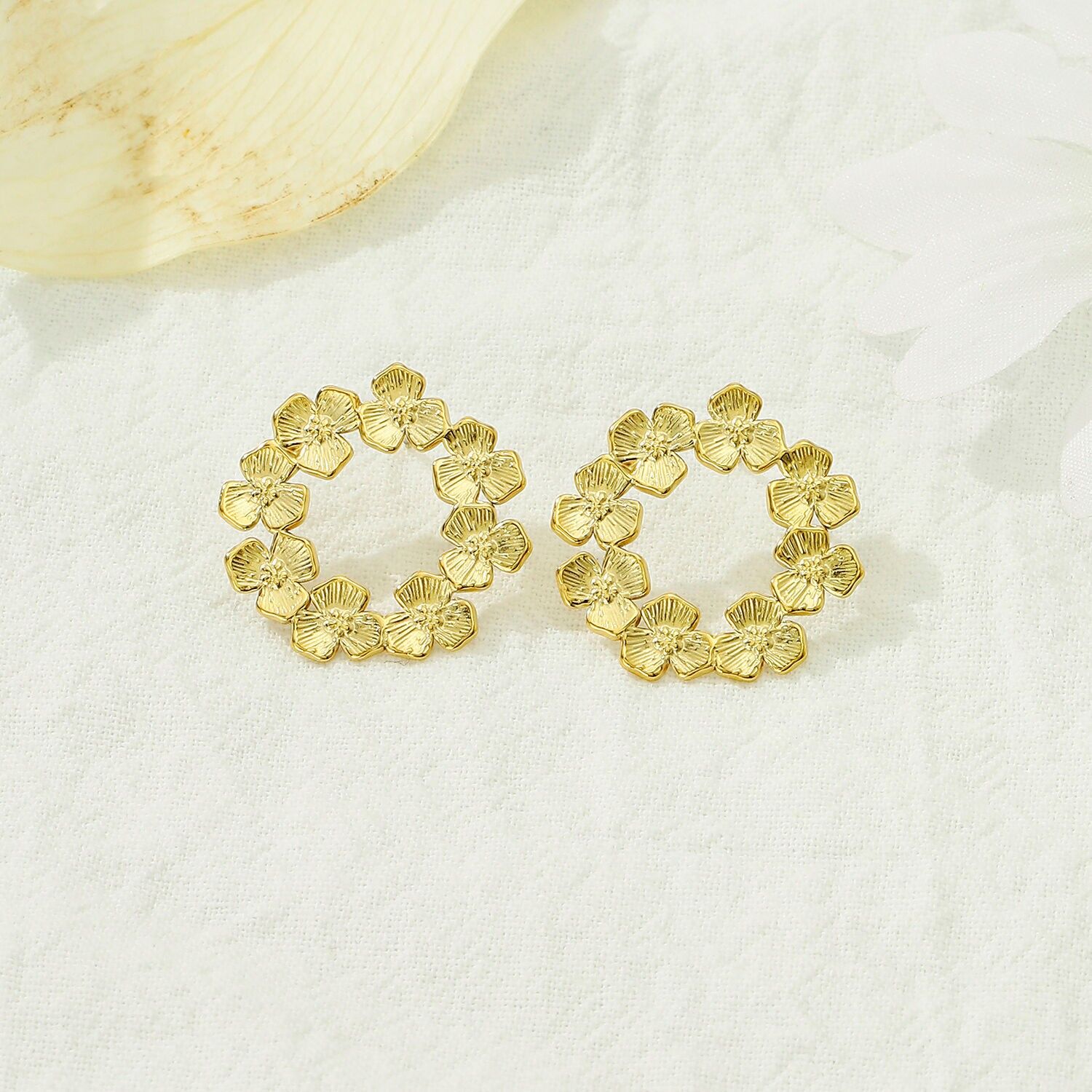 Pendientes de acero inoxidable - BO100375OR