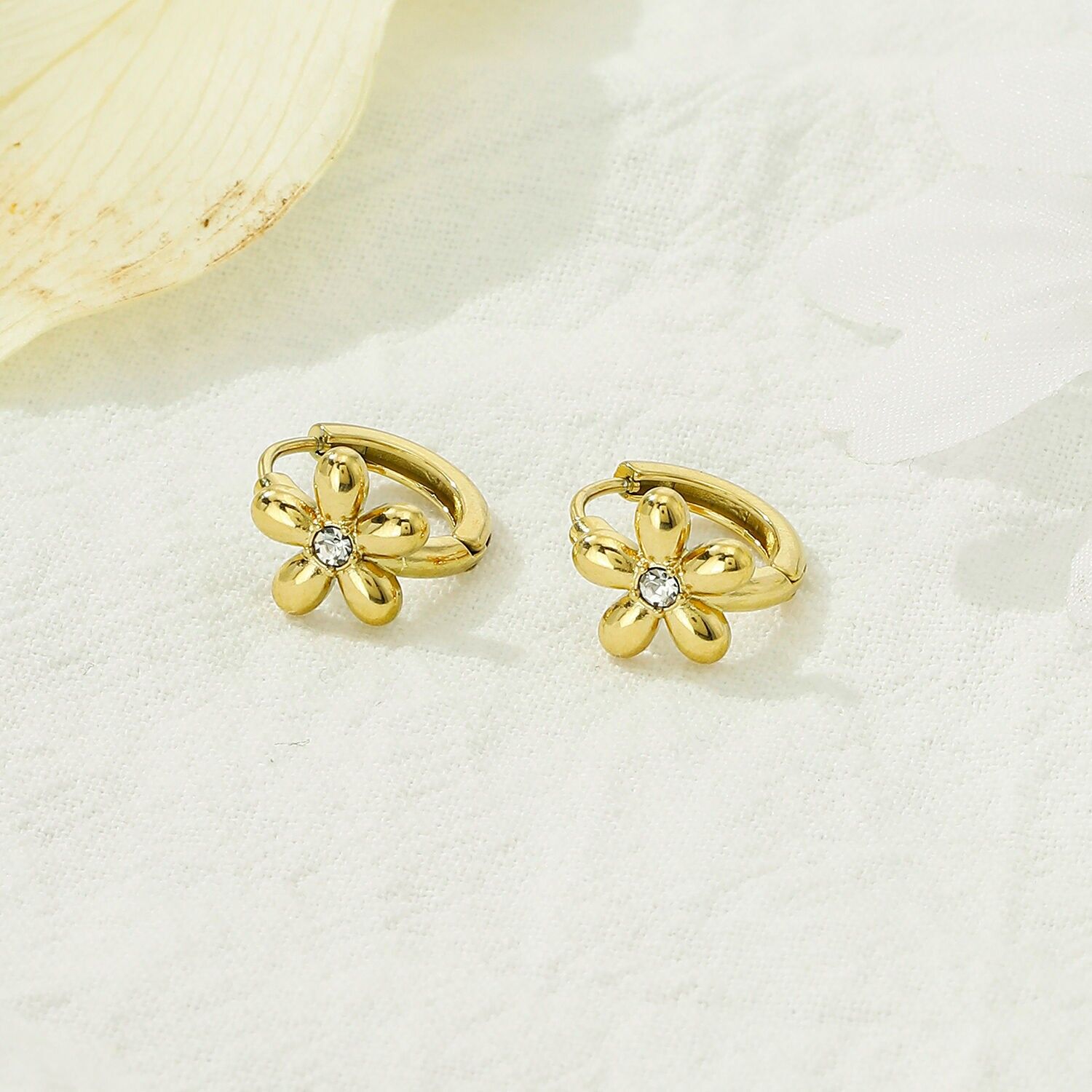 Mini aro de flores de acero inoxidable - BO100376