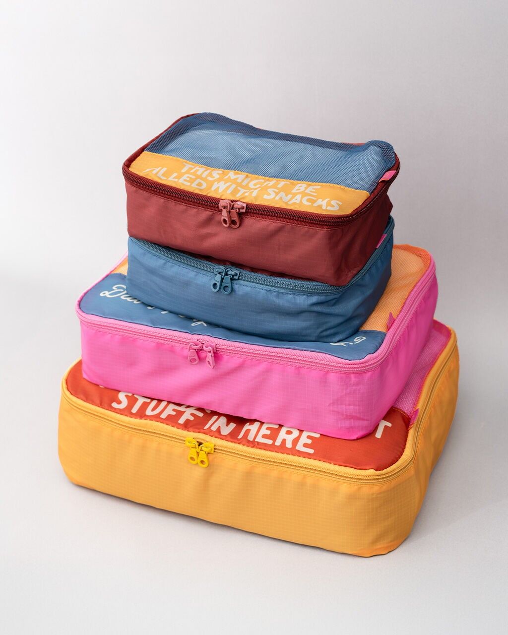 Packwürfel-Set, wirklich wichtige Sachen