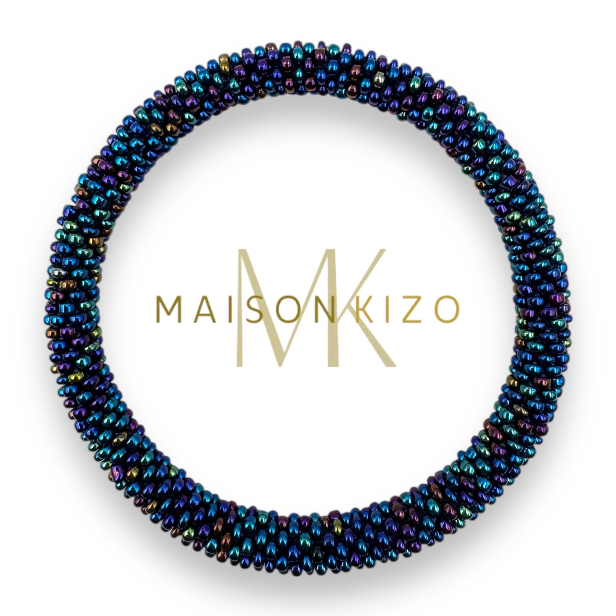 Bracelet népalais perles crochetées Maison Kizo B44