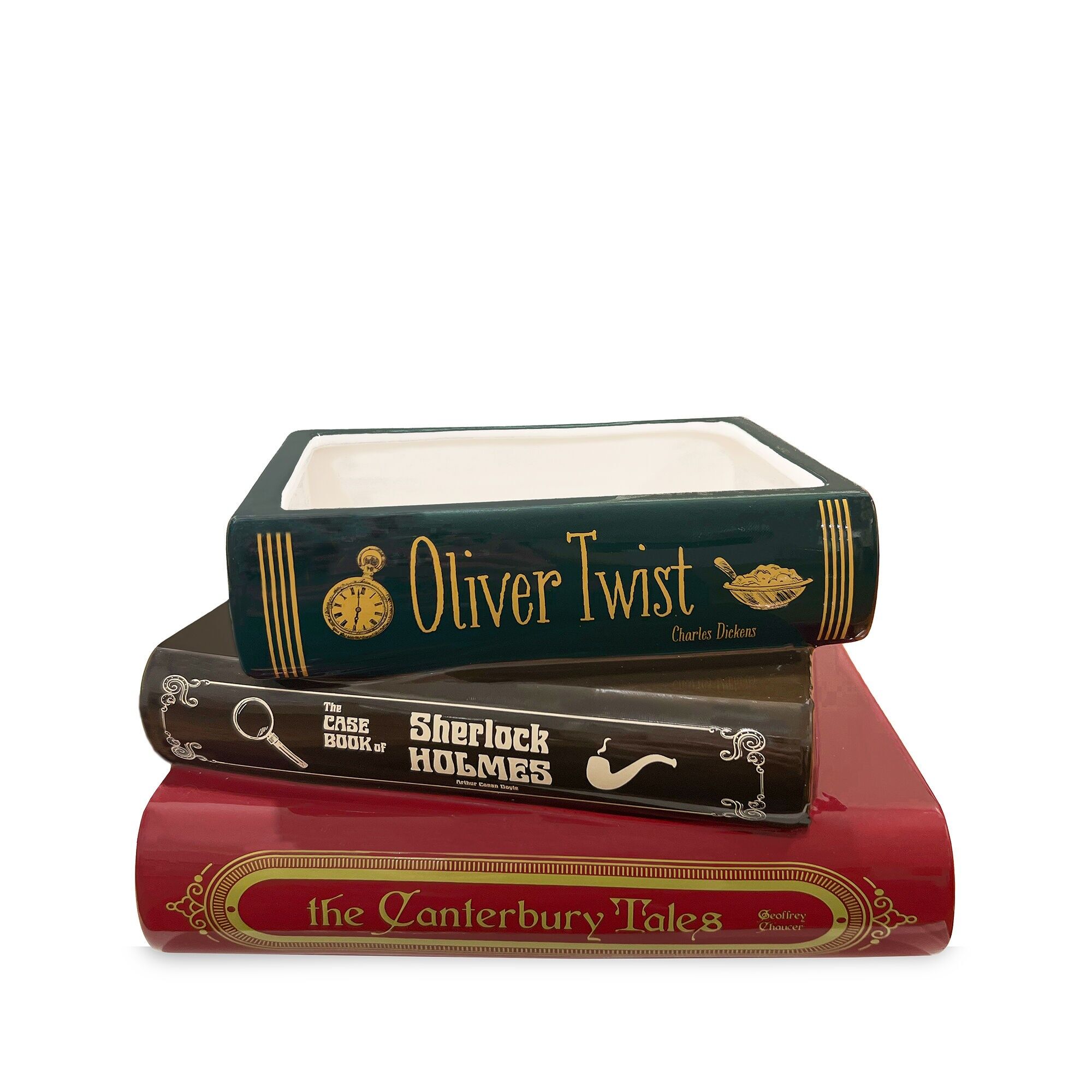 Fioriera a forma di libro impilato, Sherlock