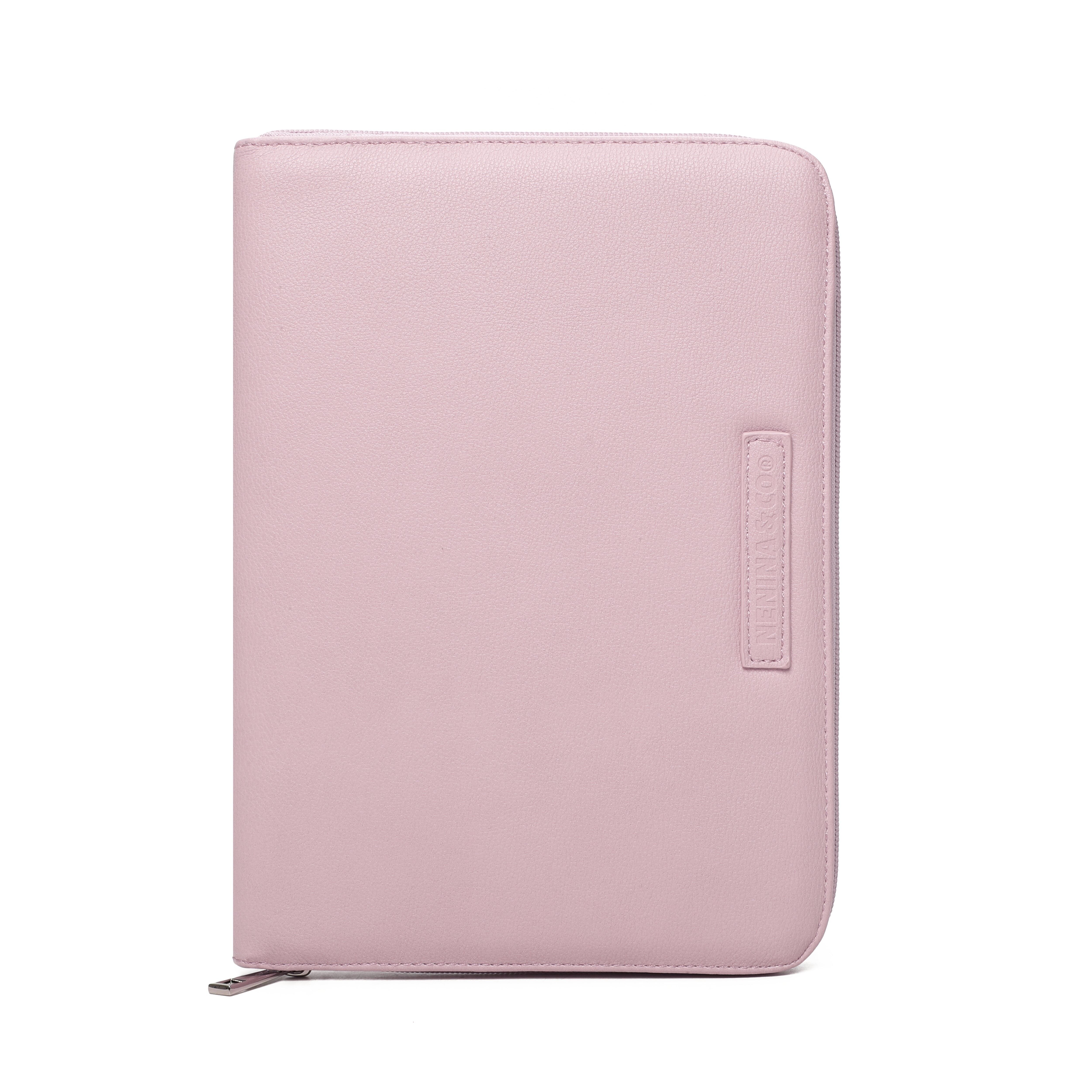 Baby Eco Leather Document Holder MIREM By Nenina & Co Pale Pink