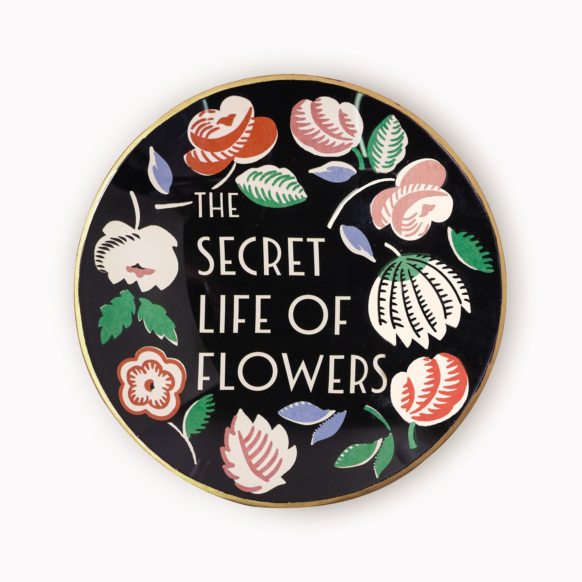 Round Glass Tray, The Secret Life of Flowers