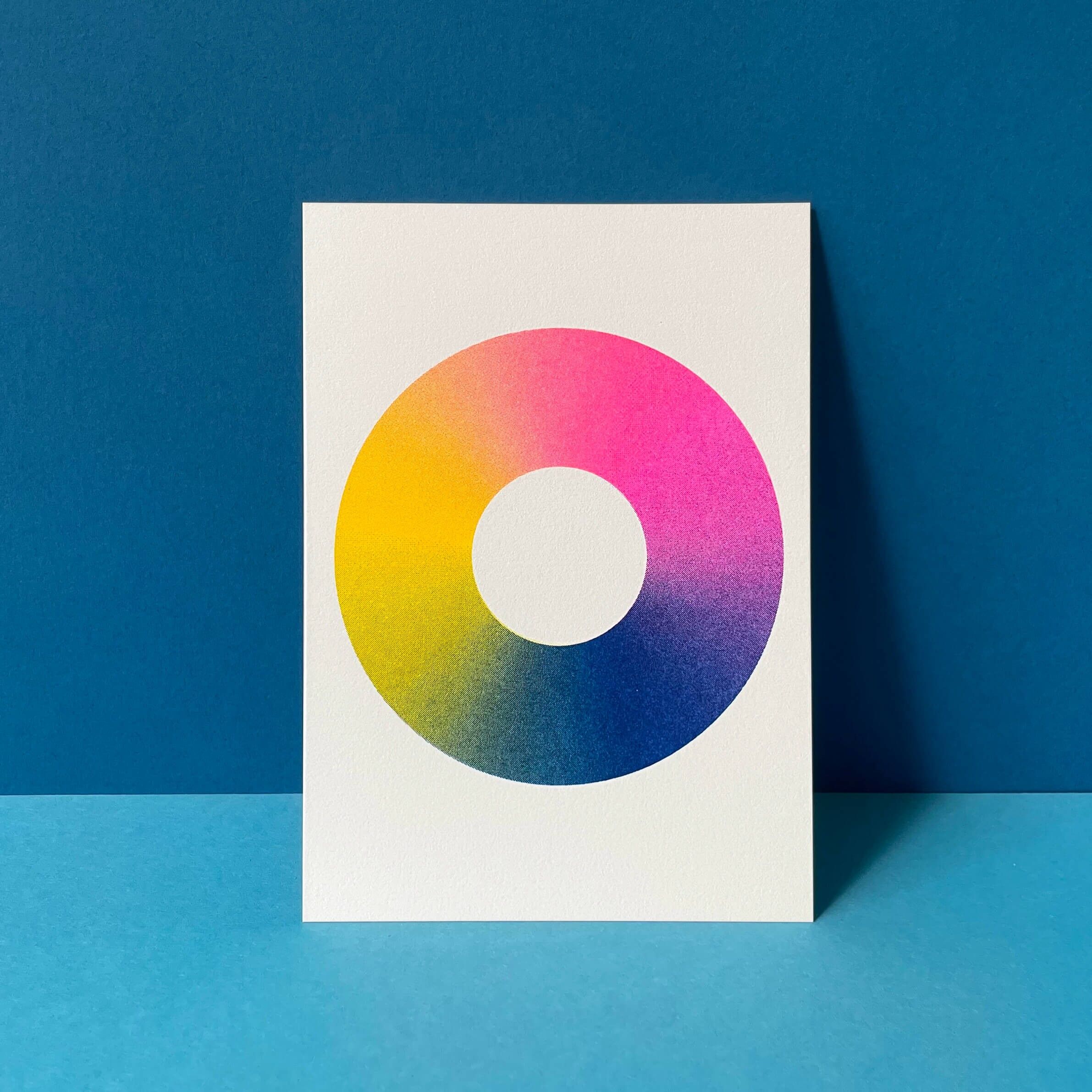 Riso postcard Pace No.1, Risography, DIN A6