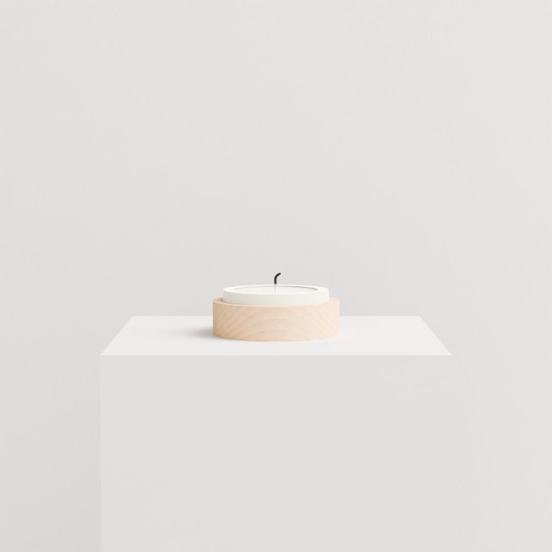 Niedriger Kerzenhalter