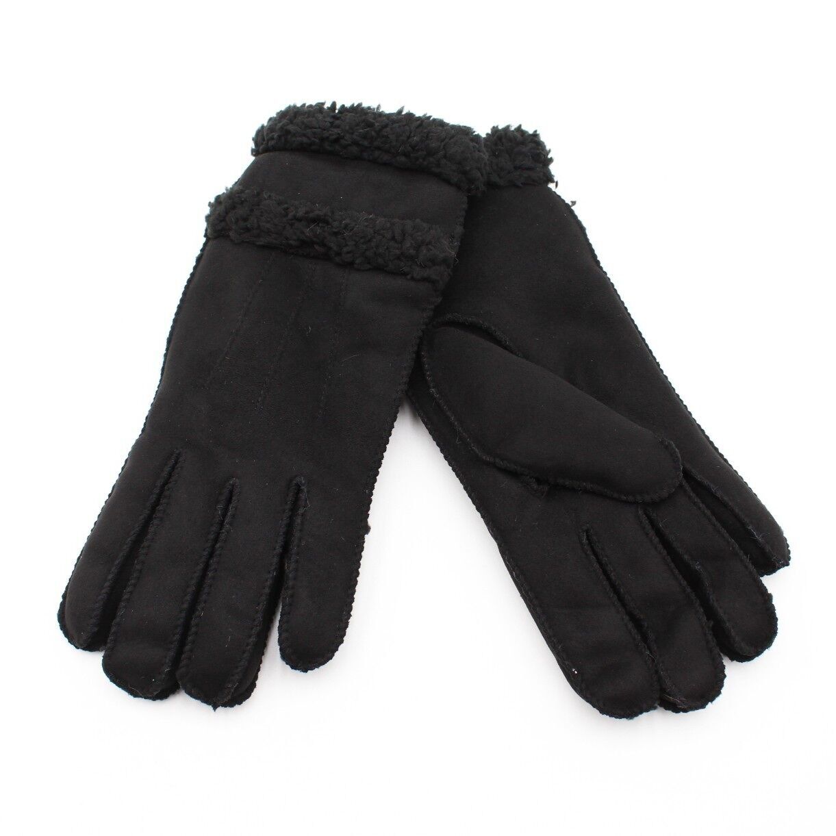 Warmer, pelzgefütterter Handschuh