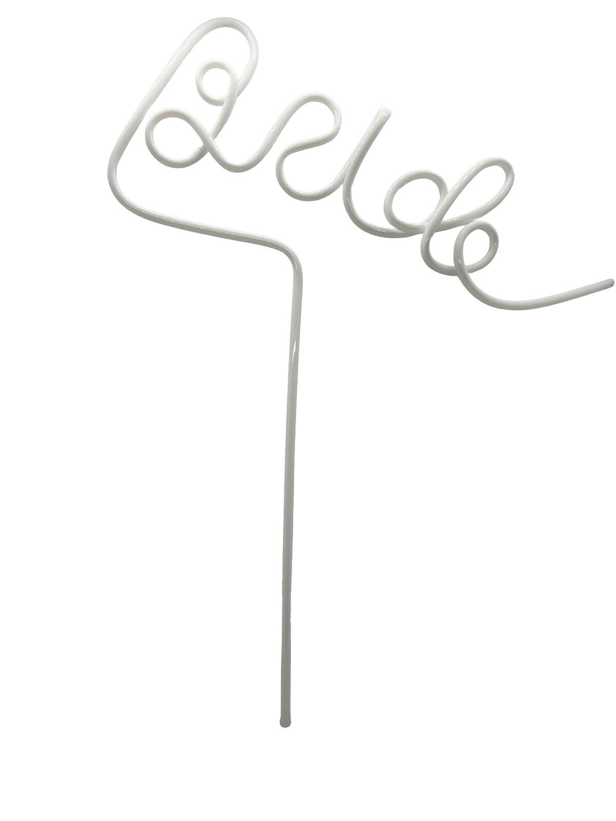 Mariée en paille géante en rose et blanc