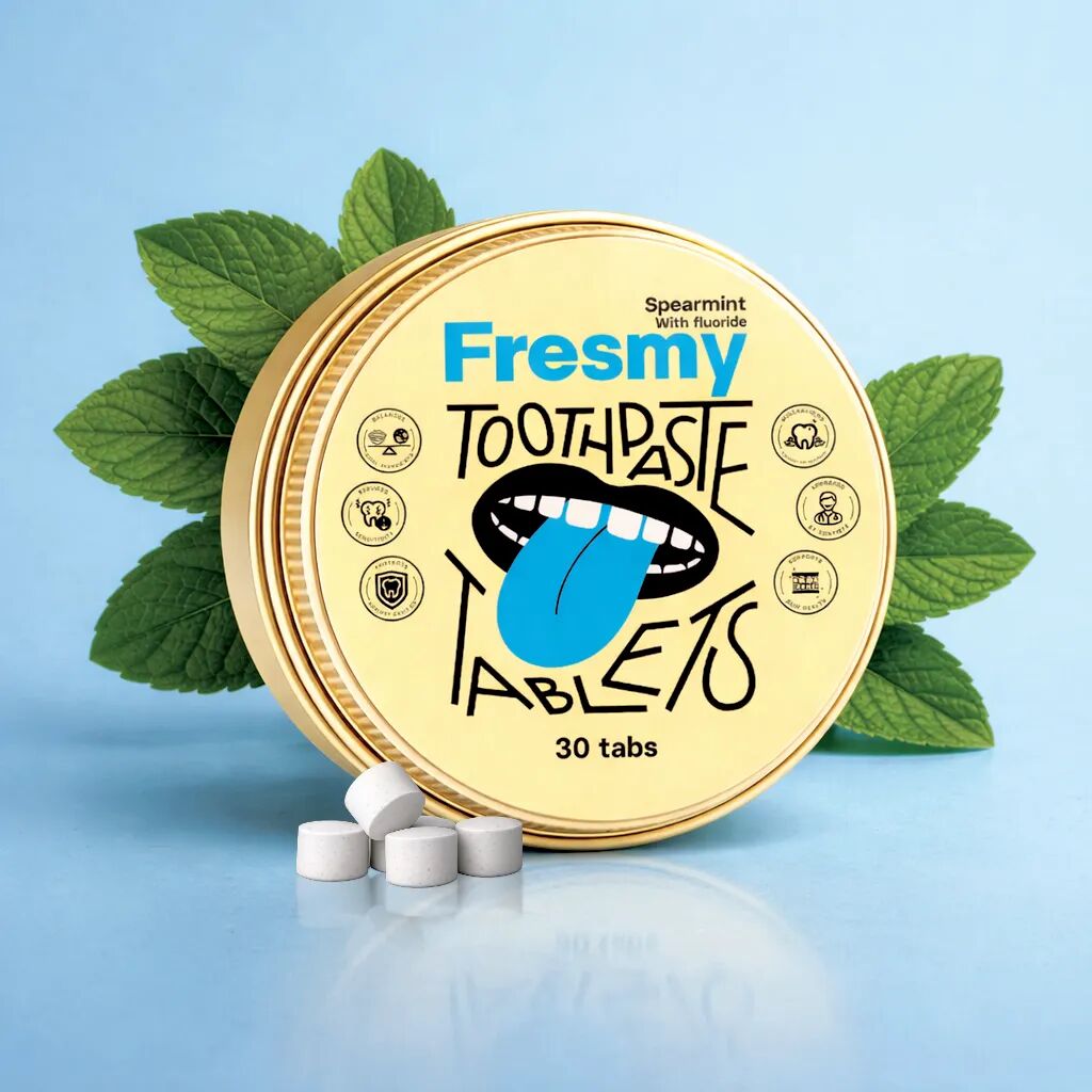 Spearmint Zahnputztabletten in Aluminiumdose