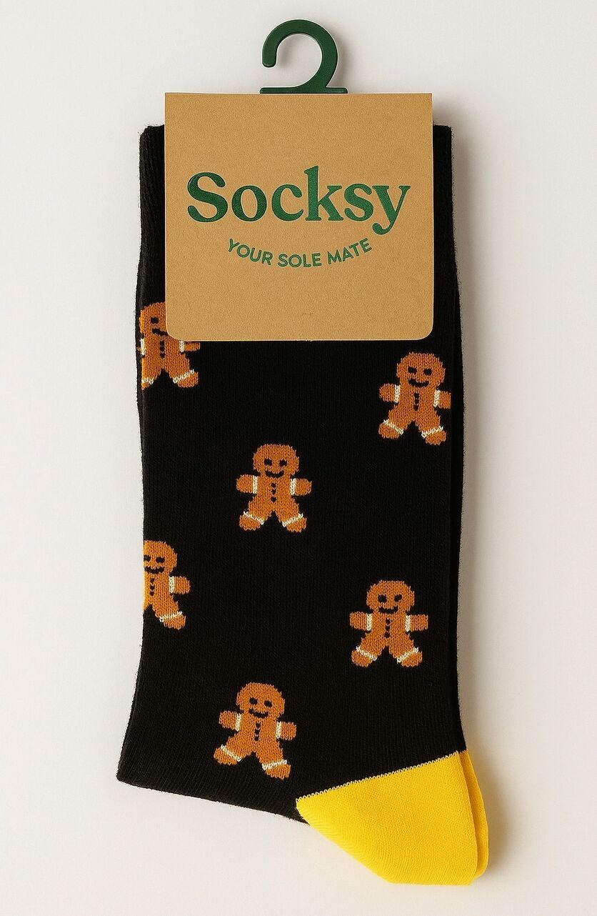 Calcetines orgánicos de hombre de jengibre