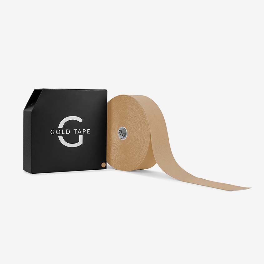 Gold Tape | große Rolle | Kinesiologie-Taping (5 cm x 31 m)