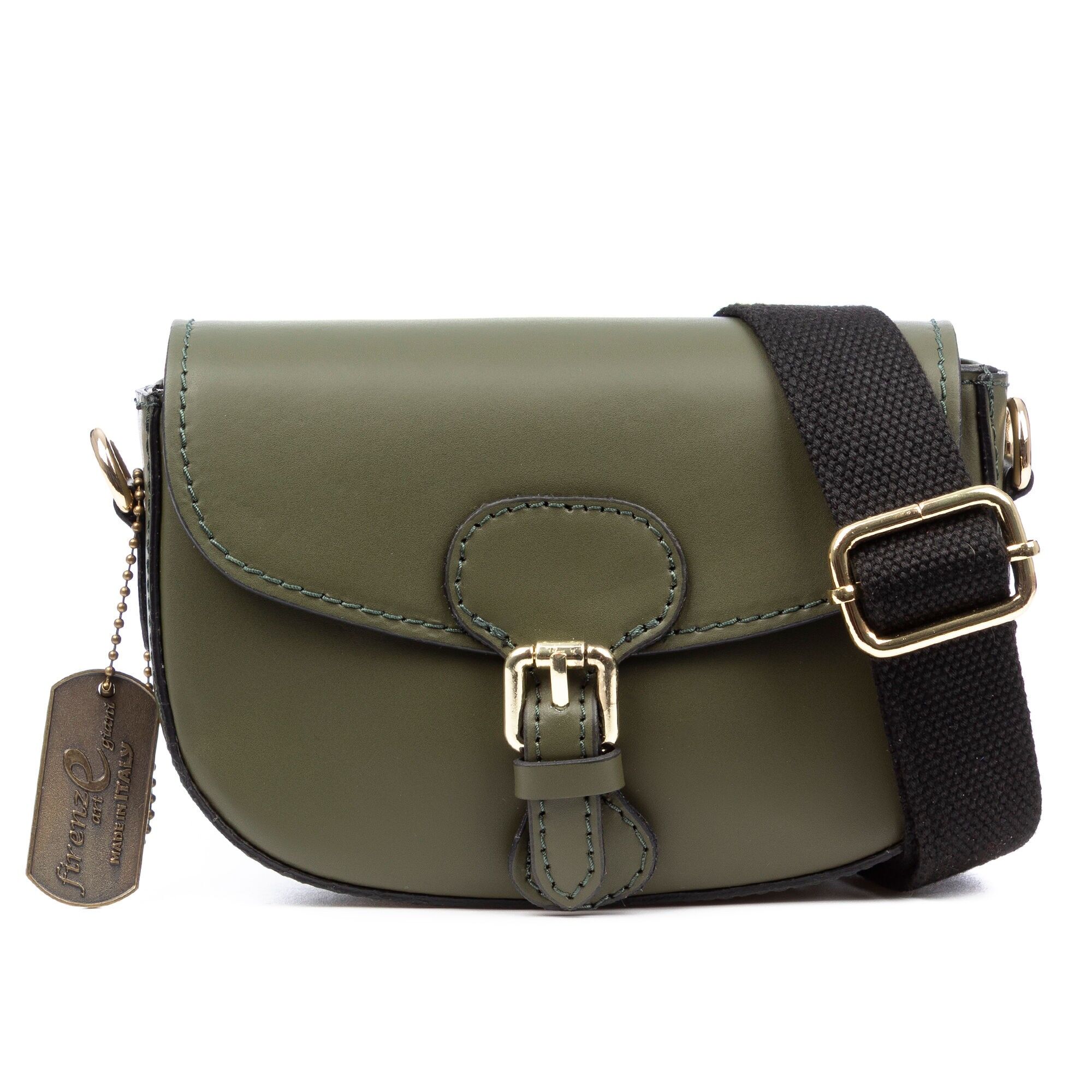 Borsa a tracolla da donna Annone. Finitura Ruga in vera pelle.