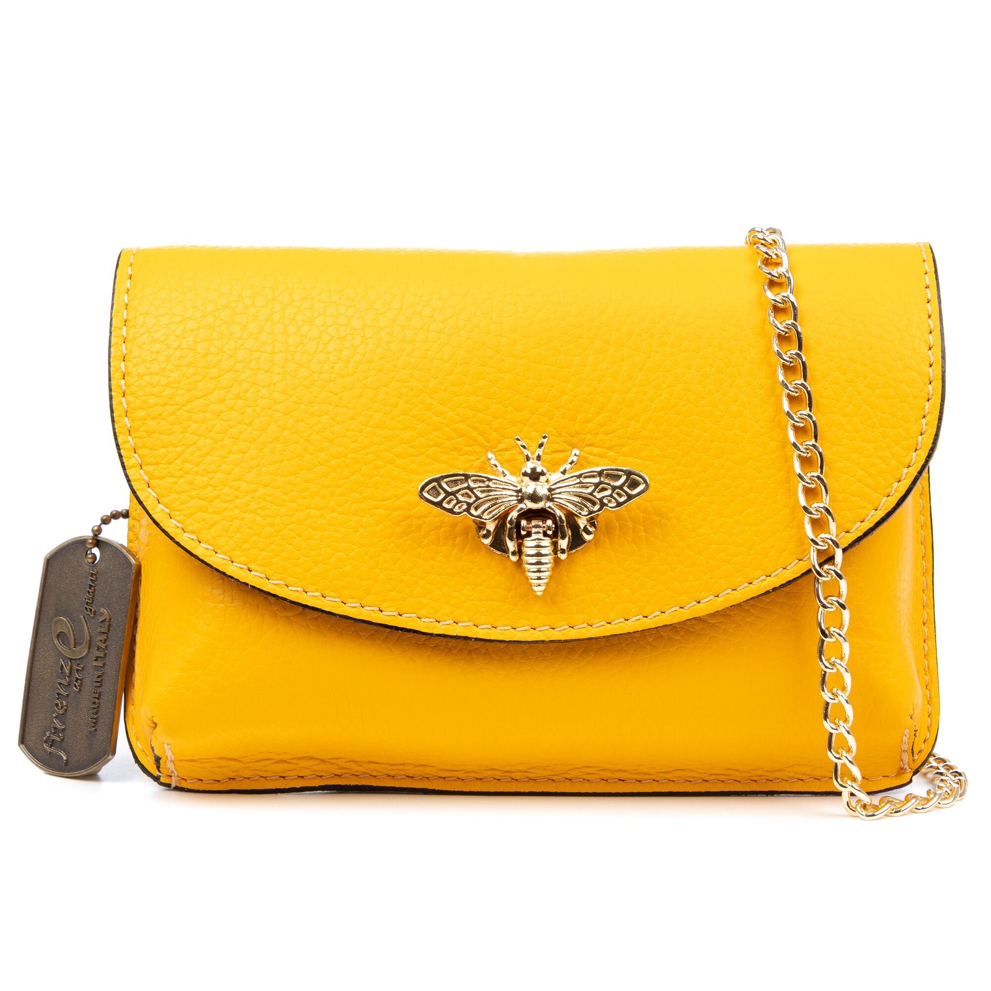 Borsa a mano da donna Aquilonia. Finitura in vera pelle Dollaro.