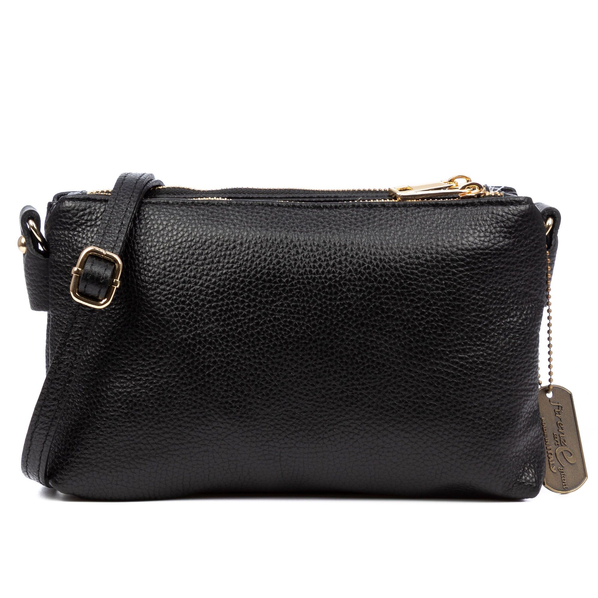 Borsa a tracolla da donna Barbania. Vera pelle Dollaro.