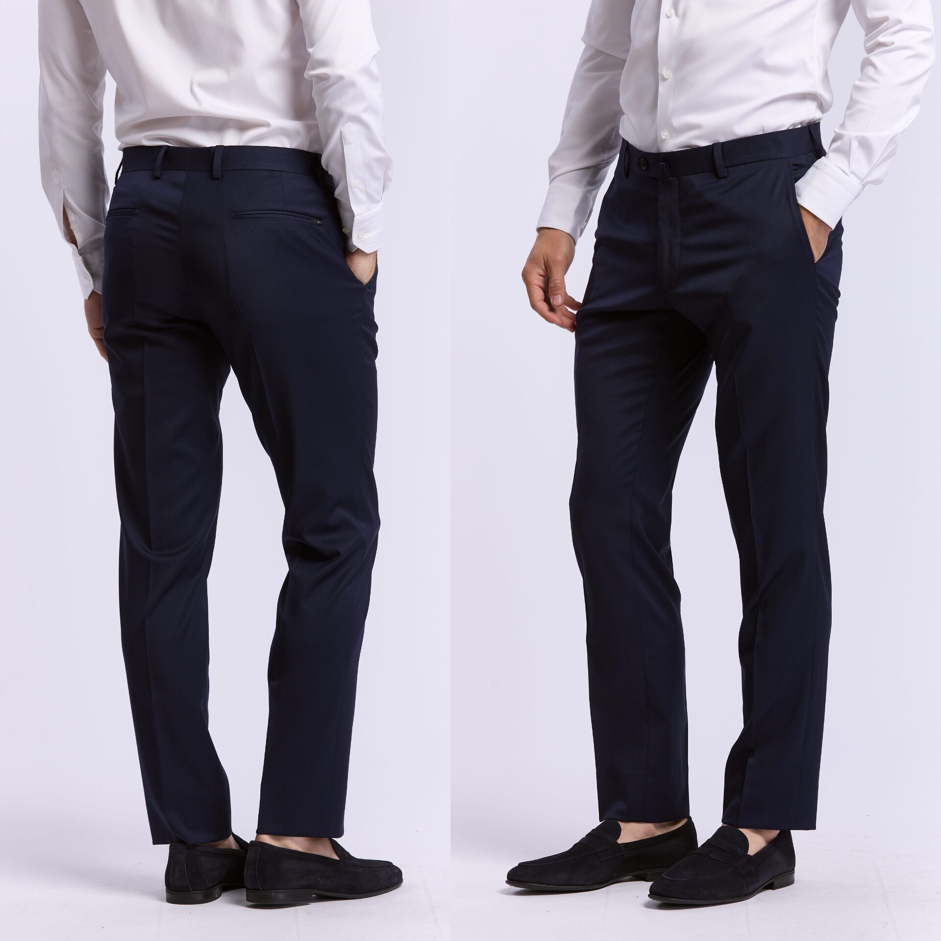 Pantalones elásticos azules Gaspard para hombre