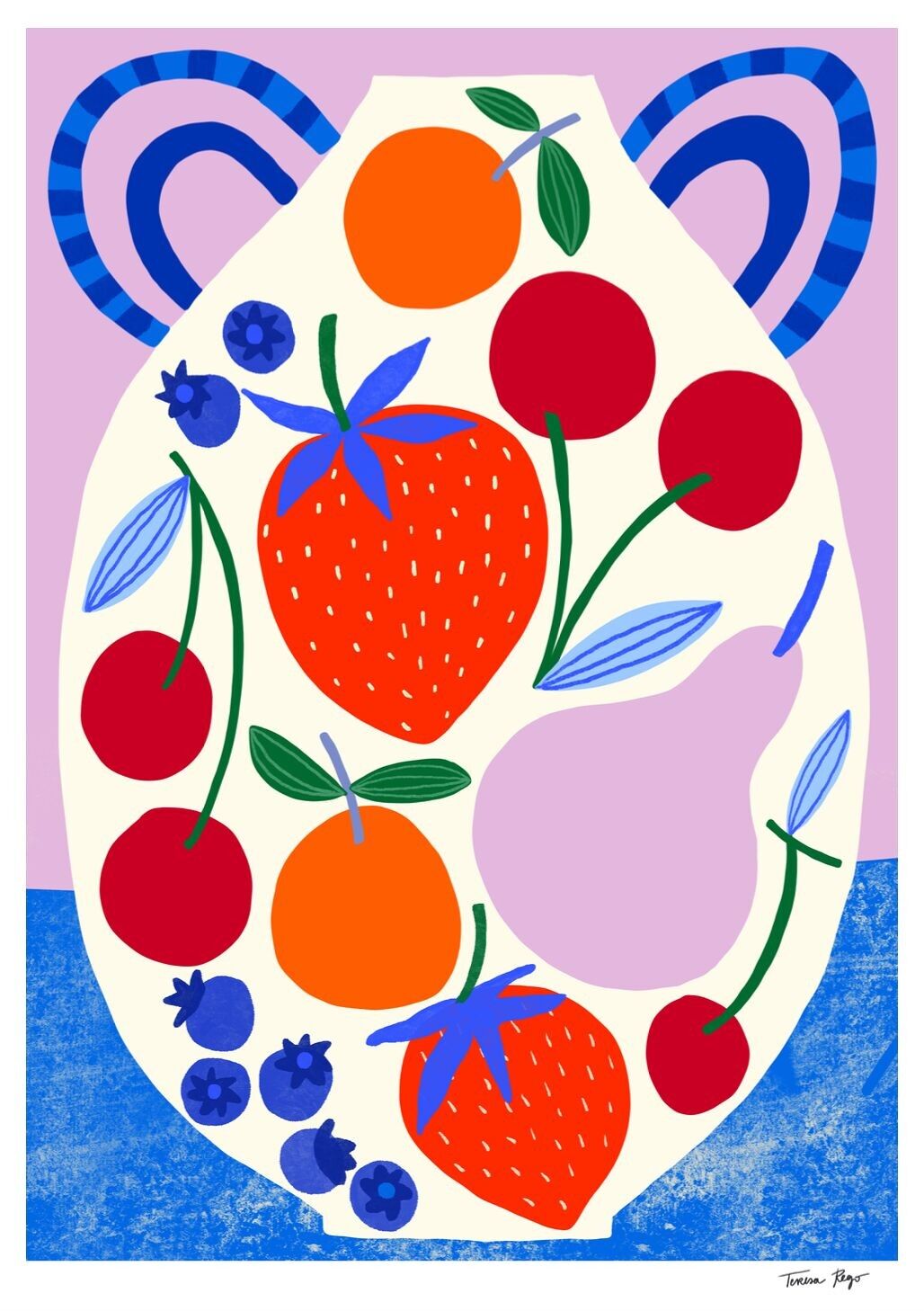 Vaso di frutti di bosco