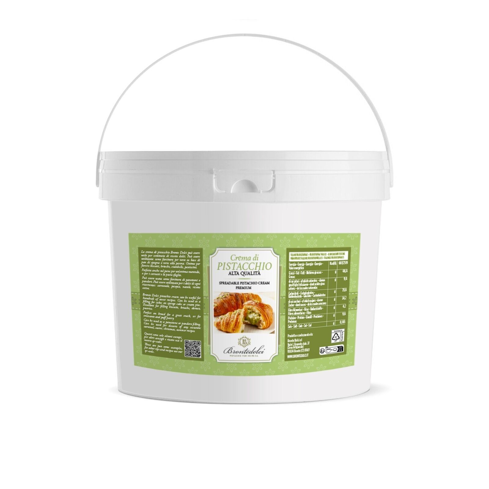 Crème de pistache en seau de 1 kg