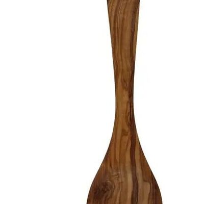 Flat and wide wooden spoon 30 cm made of olive wood