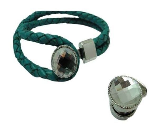 Offener Hakenverschluss - MGL-333-10*5mm-Antik SILBER