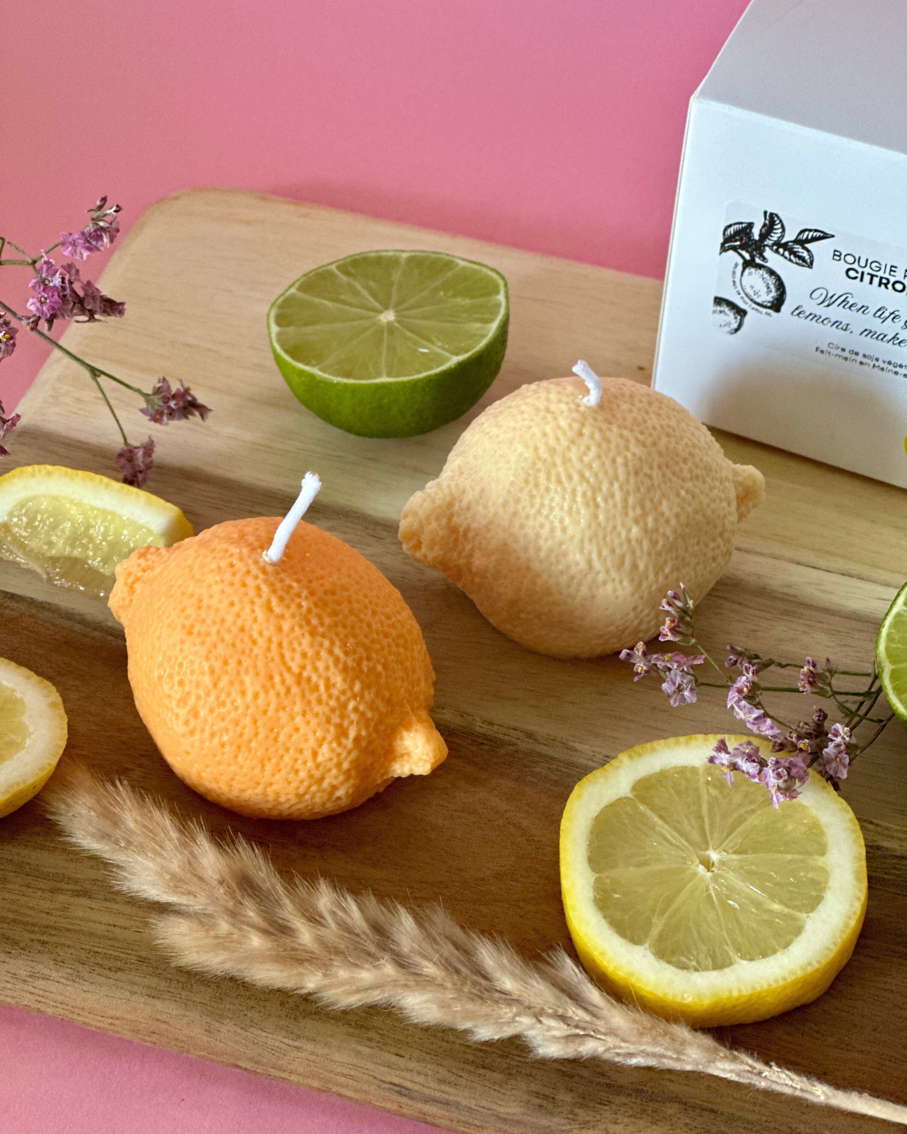 Candela a forma di limone