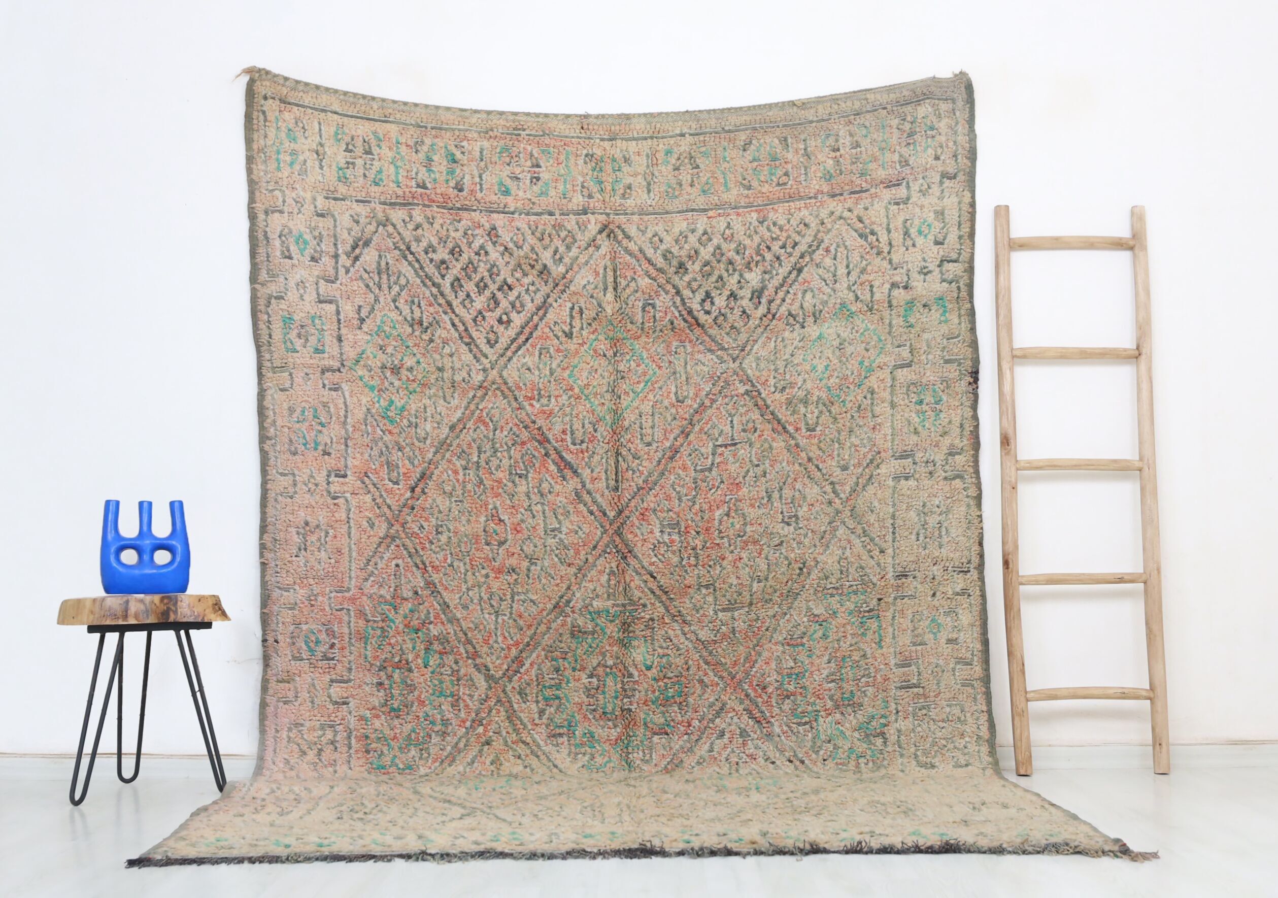 Tappeto marocchino vintage Ider 192 cm x 280 cm