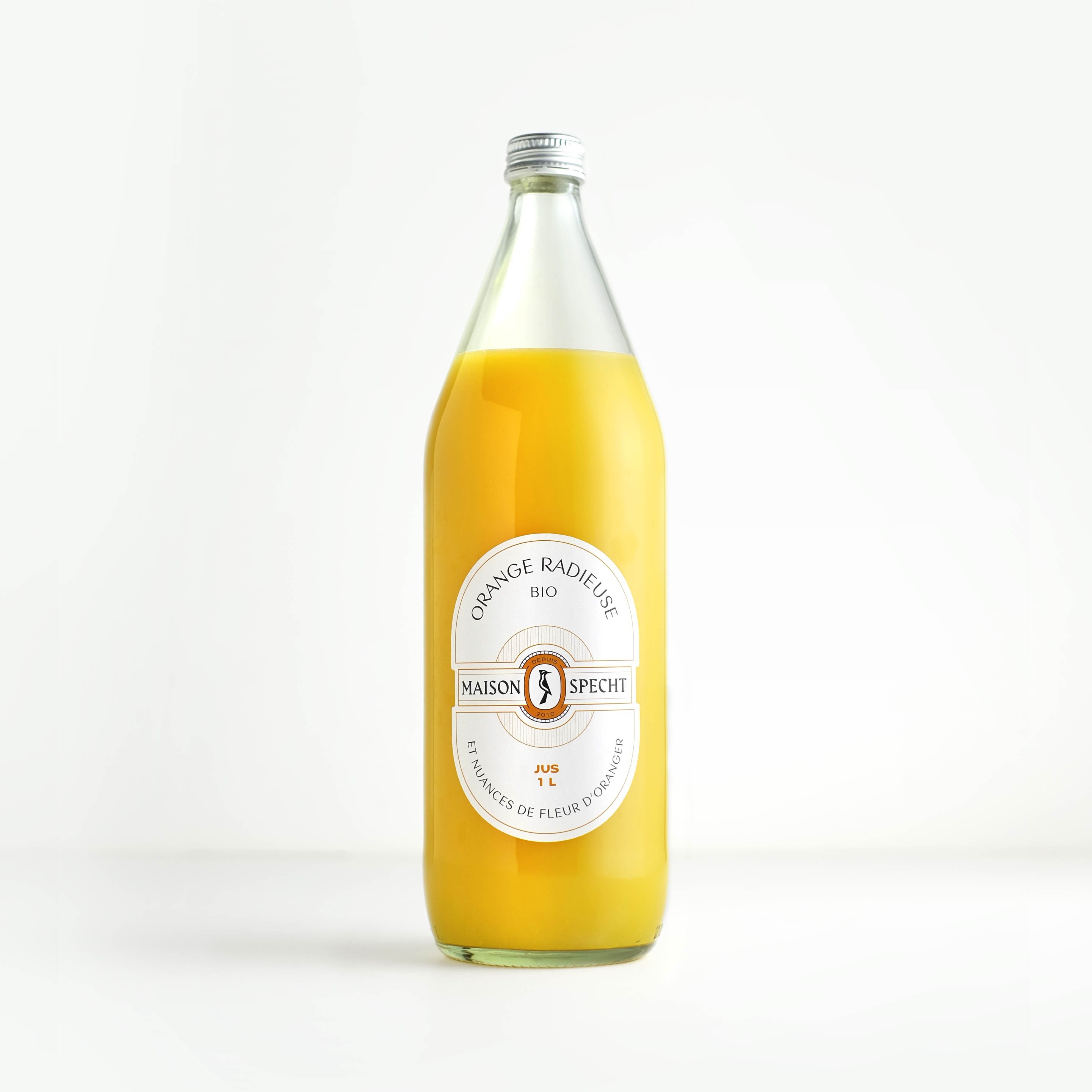 Strahlender Orangensaft mit einem Hauch von Orangenblüte - BIO - 1-Liter-Format