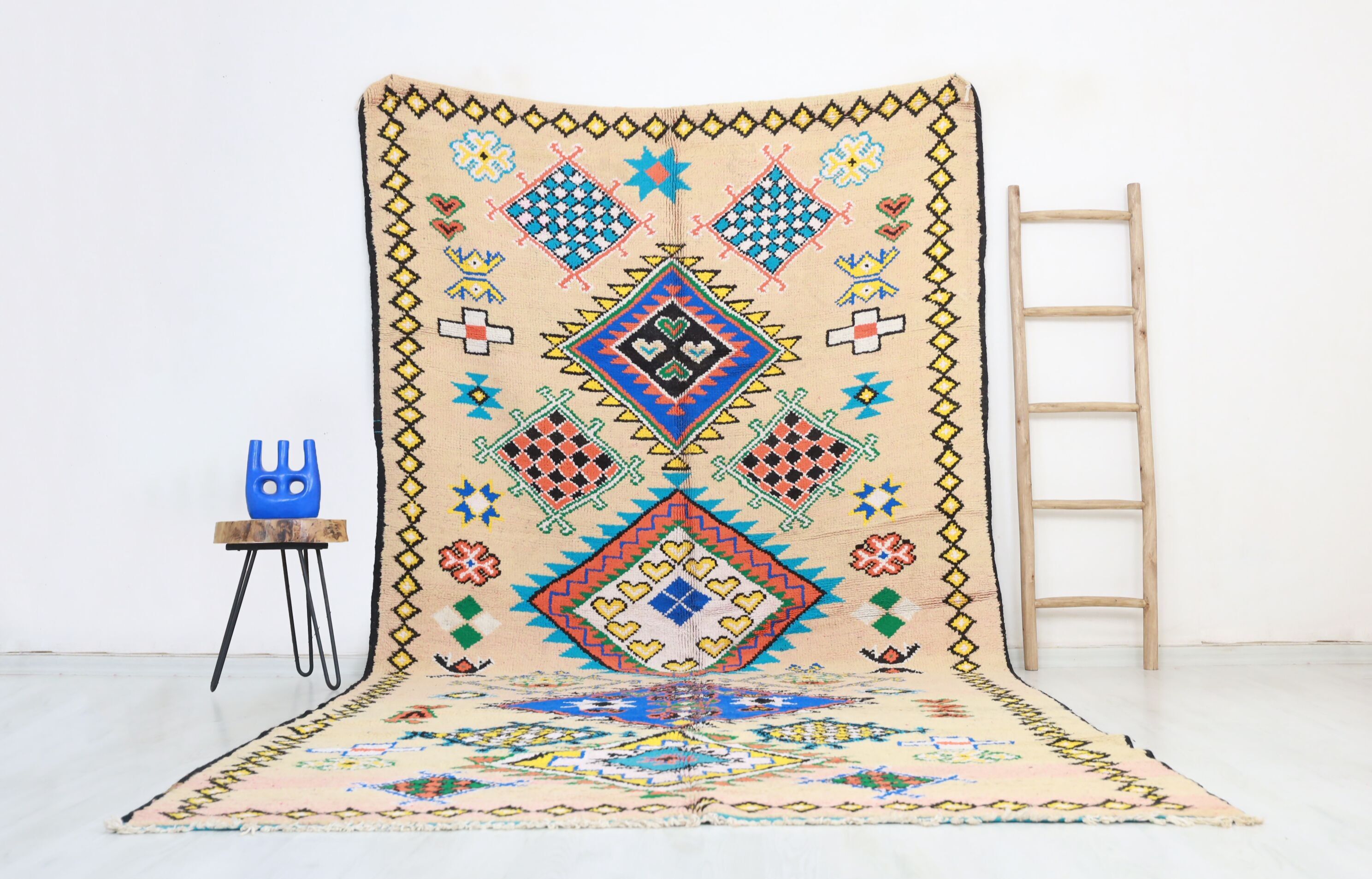 Tappeto marocchino vintage Cilyan 191 cm x 370 cm