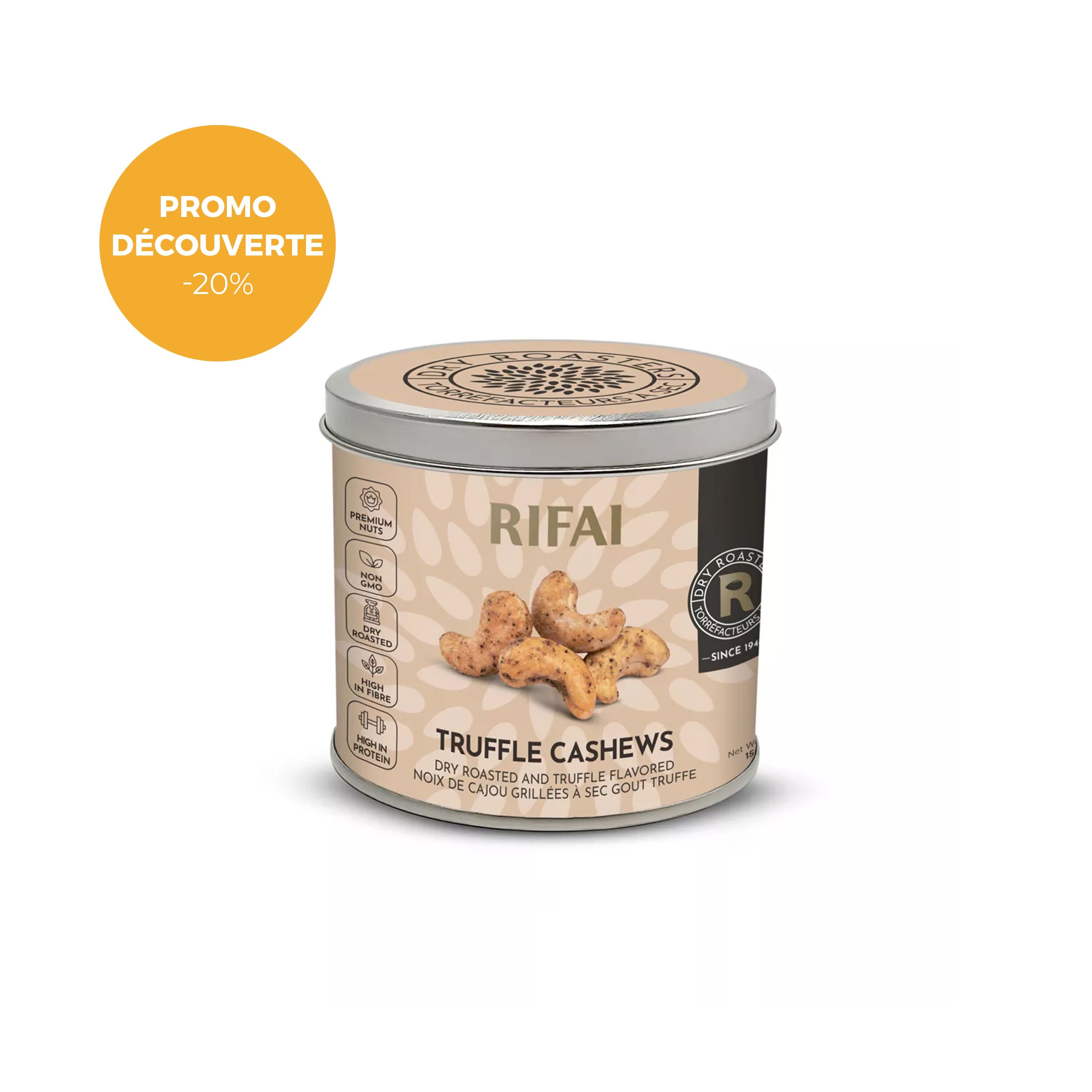 RIFAI – Trüffel-Cashewnüsse 150 g – AKTION – 20 % Rabatt