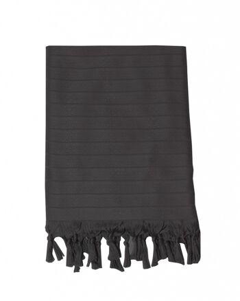 Serviette en bambou, noir 1