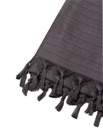 Serviette en bambou, noir 2