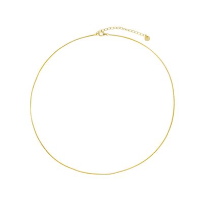 Collar de cadena delgada en espiga