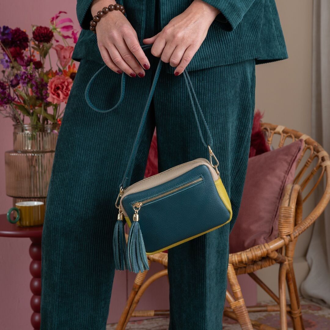 Bolso de hombro Maure | Petróleo