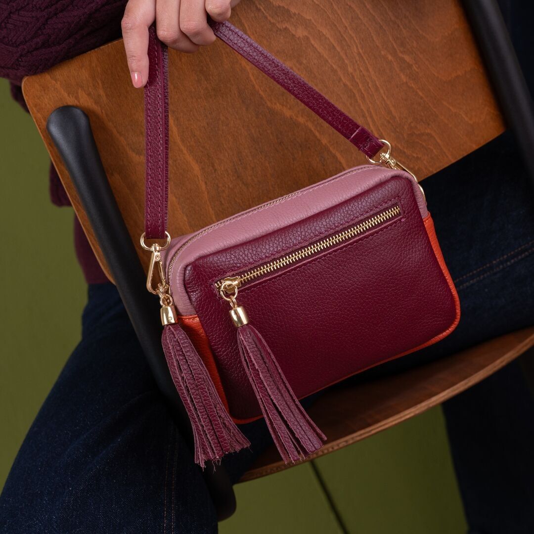 Borsa a tracolla Maure | Borgogna