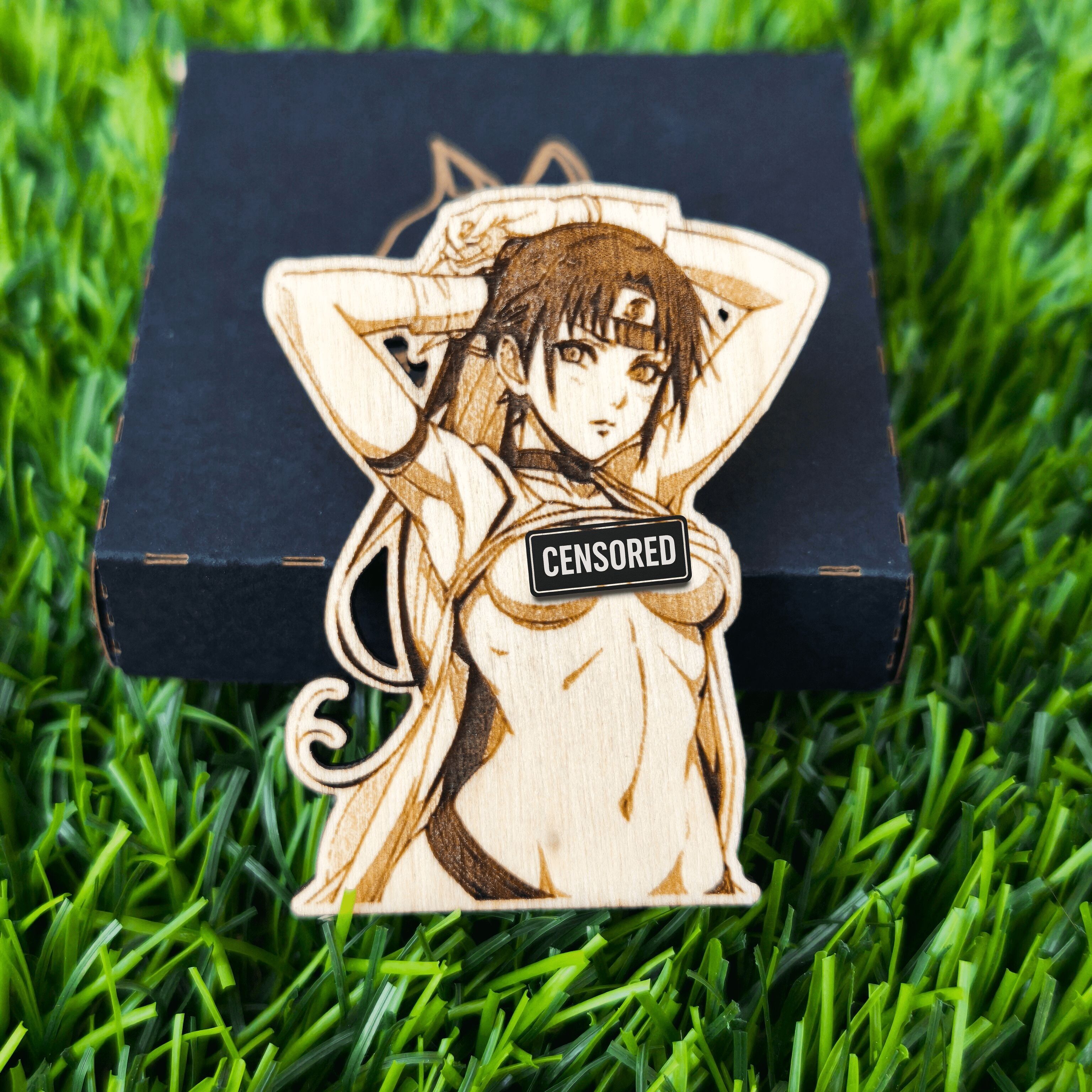 Anime Girl Holzmagnet – Sexy Manga Dekorative Otaku Kunst
