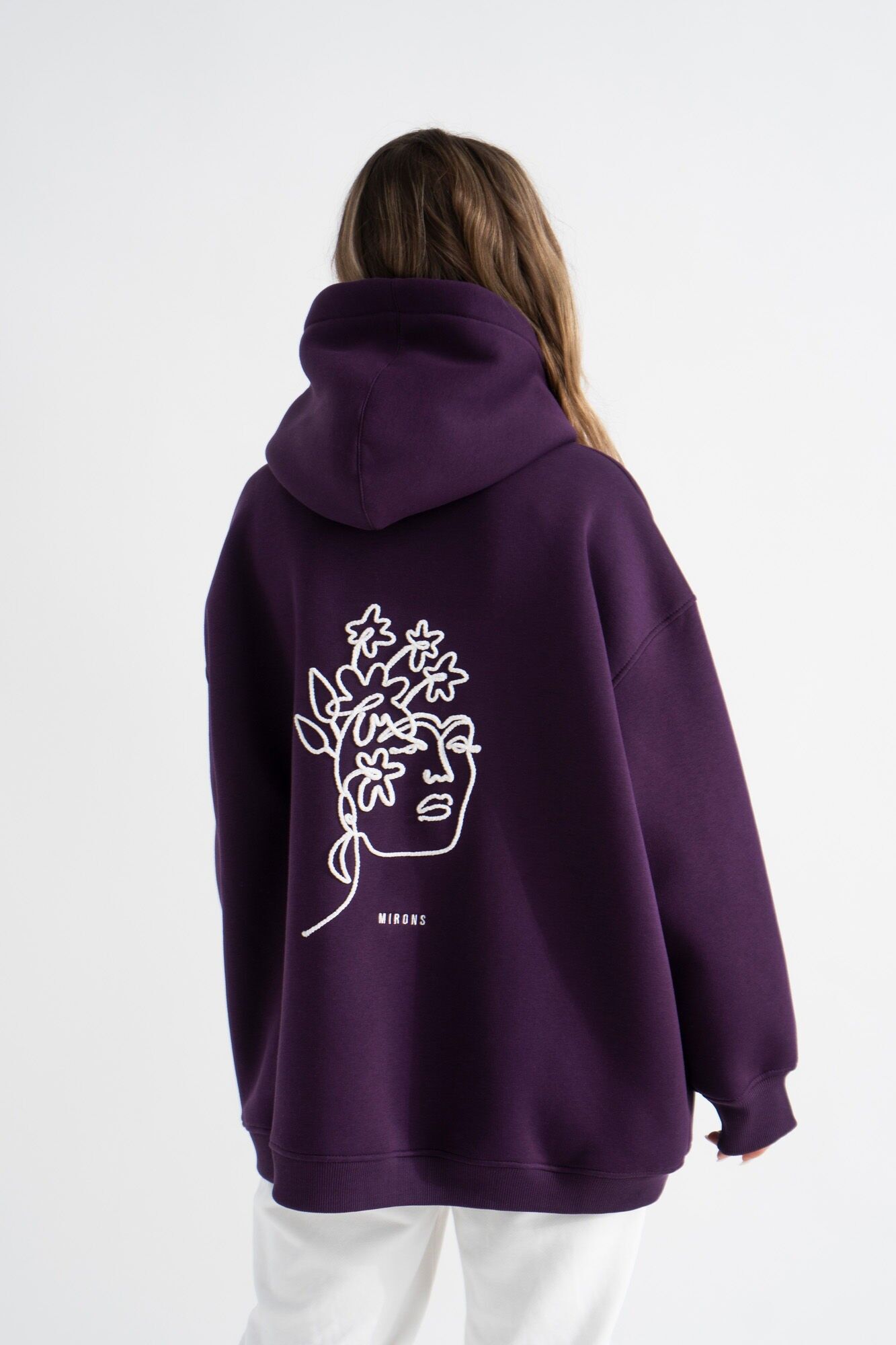 Kapuzenpullover Dunkelviolett