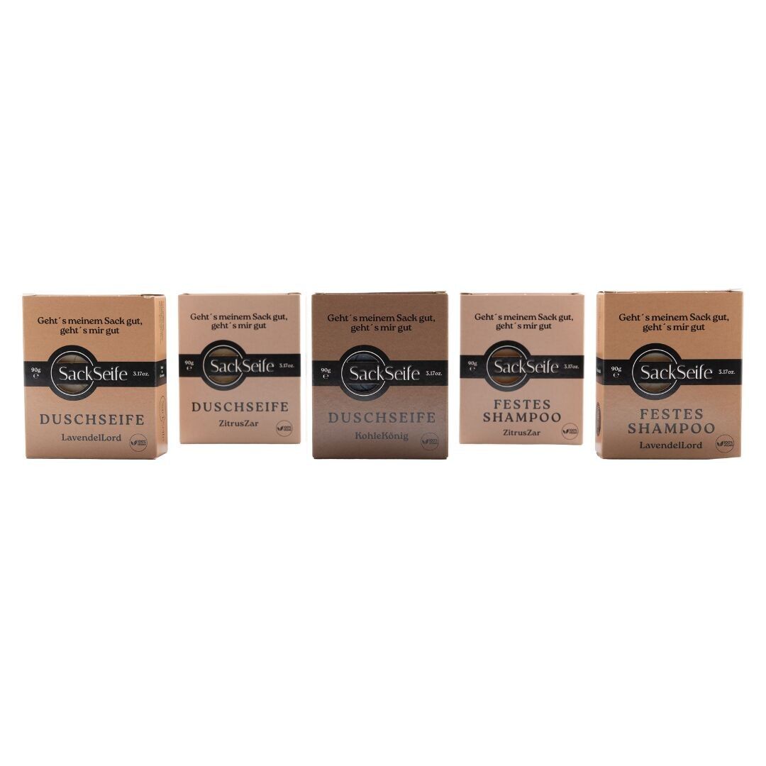 SackSoap Discovery Set / handmade natural soap for men